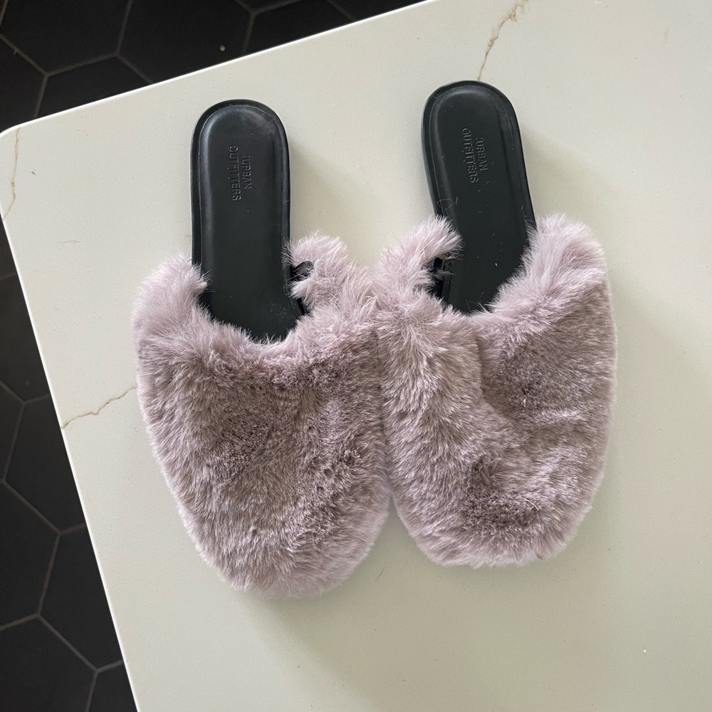Urban Outfitters Fluff Slipper Shoe
